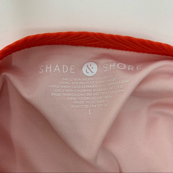 Shade & Shore Deep Orange Swimsuit Bikini Bottoms Low Coverage Cheeky New Nwt - Picture 10 of 16